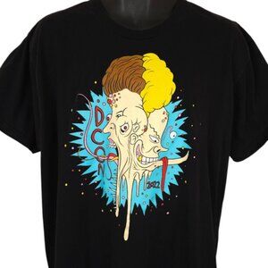 DCon X Alex Pardee T Shirt Mens Size 2XL Black Beavis & Butthead DesignerCon